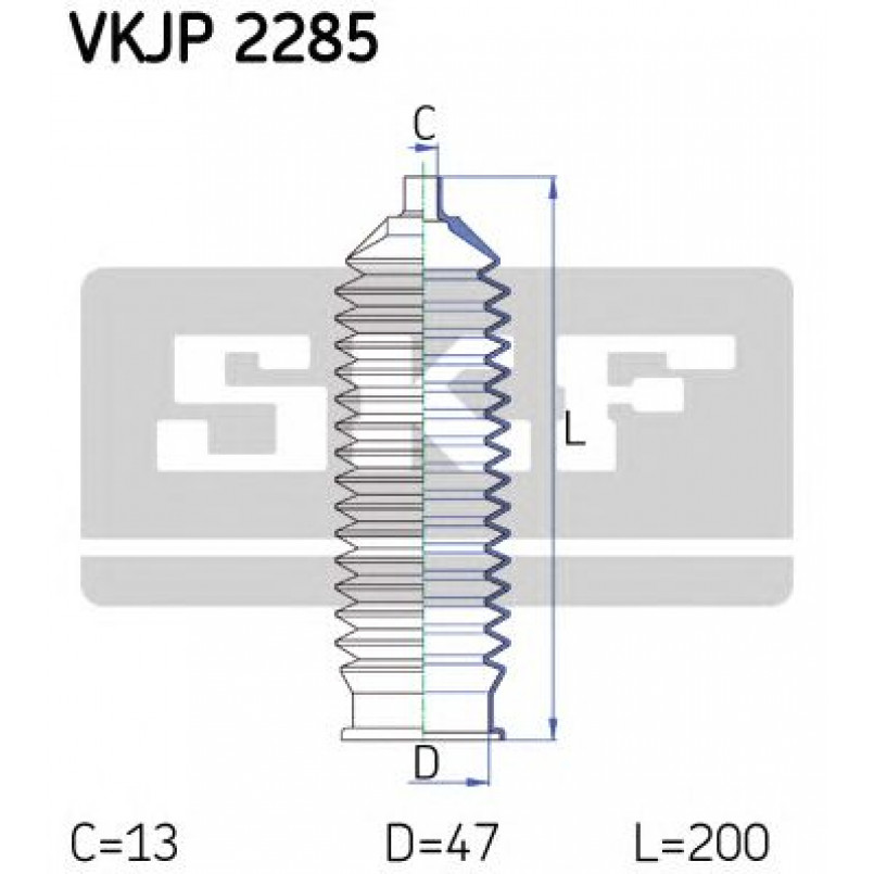 VKJP 2285 SKF - Пильовик привідного валу
